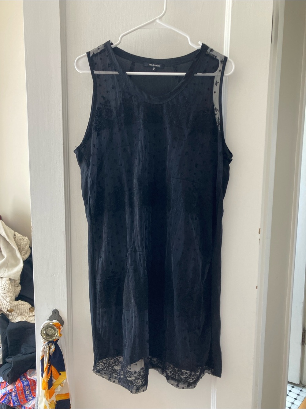 Pas de Calais sheer tunic/dress/top